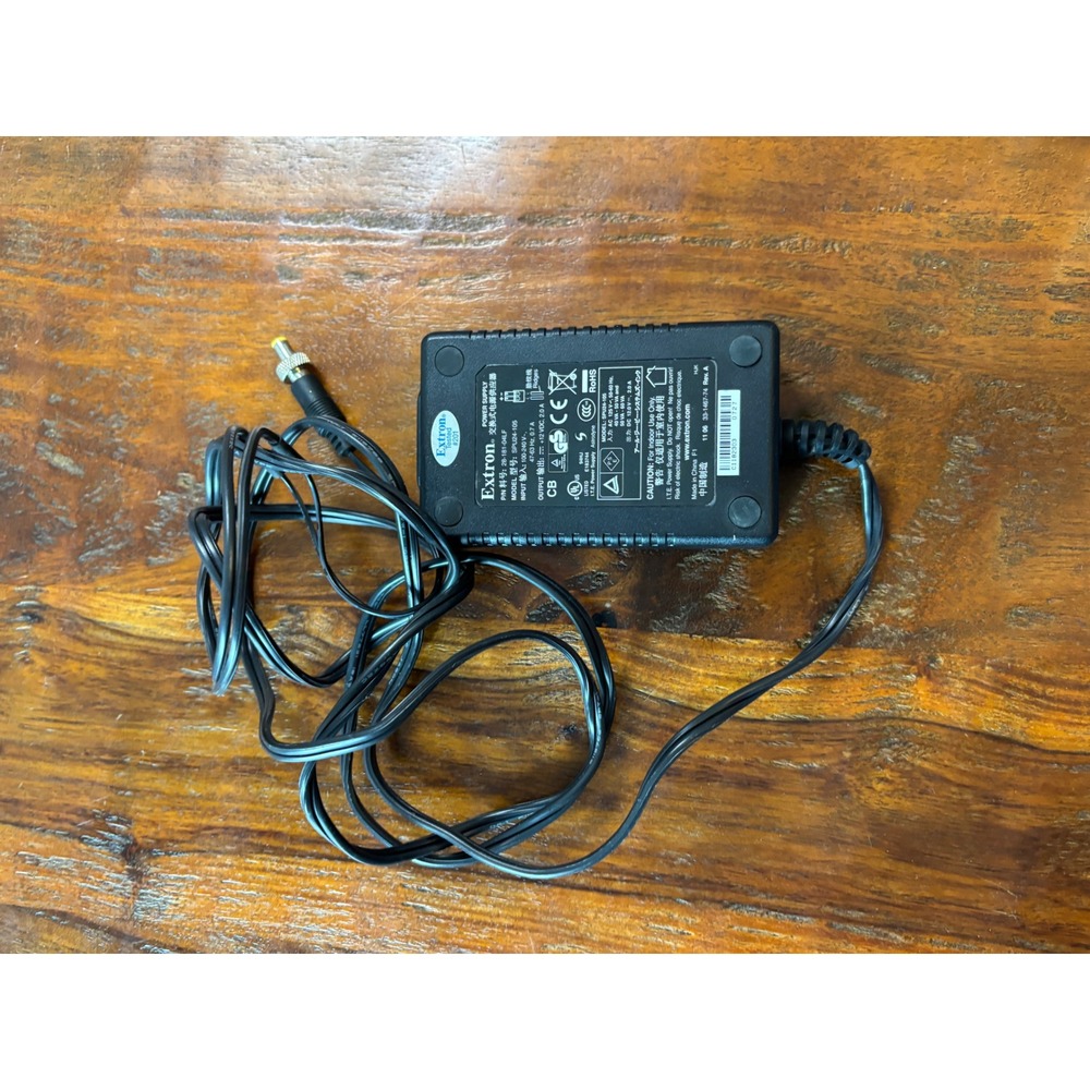 Extron SPU24-105 Power Supply 12V‎ 2.0A 28-181-04LF Locking Barrel Plug Black